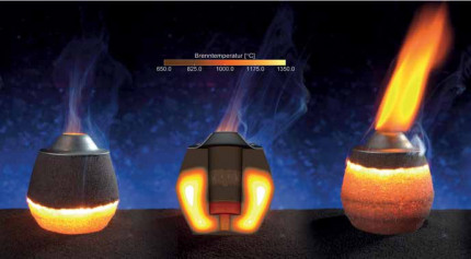 Realistic simulation of the combustion of exothermic feeders