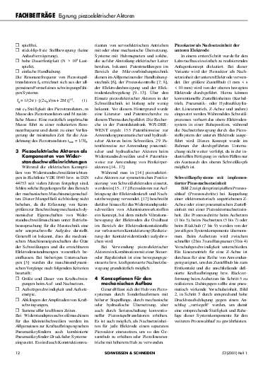 Ausgabe 1 (2001) Seite 12