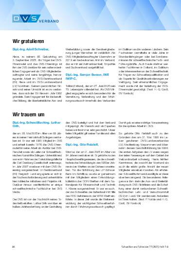 Ausgabe 8 (2025) Seite 86