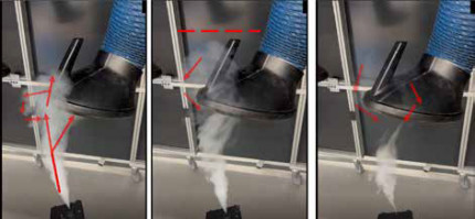 Schweißraucherfassung bei Handschweiß plätzen zur Nachbearbeitung von Abgas komponenten