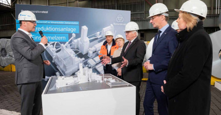 Bundespräsident Frank-Walter Steinmeier zu Besuch bei thyssenkrupp Steel