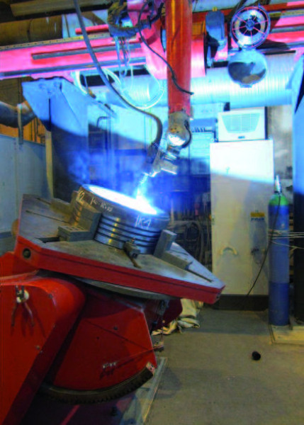 Utilisation of industrial robots in the repair of individual parts by means of welding technology: Economically viable even with a batch size of one