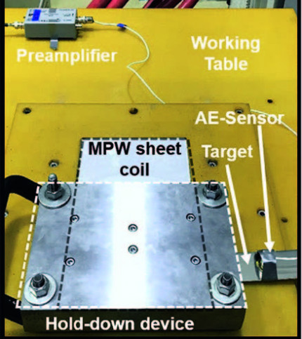 Development of an online quality assurance method based on acoustic emissions using magnetic pulse welding
